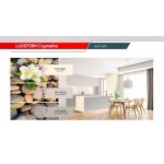 Фасад LuxeForm Acryl MT-AF-201U Жасмин, суперматовое покрытие, толщина 18,4мм, основа МДФ, обратная сторона-высокопрочное покрытие в цвет